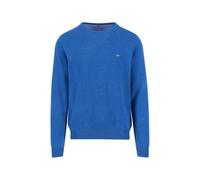 FYNCH-HATTON Feinstrickpullover mit Rundhalsausschnitt Pullover, Azzurro, 3XL Male-Adulto