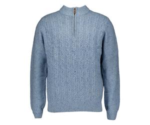 Fynch-Hatton, ,Knitwear ,Uomo ,Blu ,L Zip Troyer