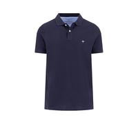 Fynch Hatton 10001700 Short Sleeve Polo Blu 3XL Uomo