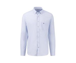 FYNCH-HATTON Weiches Oxford Hemd aus Baumwolle White/Blue L Camicia Button-Down, Blu, L Unisex-Adulto