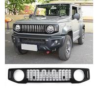 FYOBOT Finitura Cromata per Griglia Anteriore Auto per Suzuki Jimny JB64 JB74 2019-2024, Griglia a Rene Anteriore, Sostituzione Copertura Decorativa per Contorno Griglia Anteriore,D