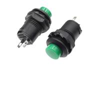 FYOCOXDS Emergency Stop Switch DS-228 3A /125VAC 1.5A/250VAC On/Off Latching Momentary Push Button Switches DS-428 Self Locking Push Button Switch(Self Locking Green,20PCS)