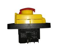 FYOCOXDS Emergency Stop Switch DZ-6-2 15A 250V IP55 Waterproof Electromagnetic Drill Push Button Pushbutton Switch Magnetic Machine Switches