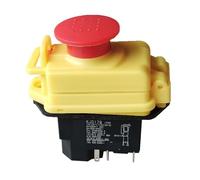 FYOCOXDS Emergency Stop Switch Electromagnetic Pushbutton Switches Waterproof Emergency Stop Button Switch 16(12) A 10(8) A 250V 2HP 16A 220-240V KJD17B(KJD17B-GF-5P)