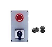 FYOCOXDS Forward and Reverse Switch NC Lathe Chip Removal Machine 20A 10A Three-Phase Emergency Stop Push Button Cam Selector