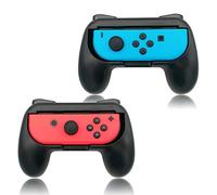 FYOUNG 2 Pack Impugnatura Compatibile con Joy Con, Comfort Manico Grip Titolare Accessori con Design Ergonomico e Maniglia Comodo Grip - Nero