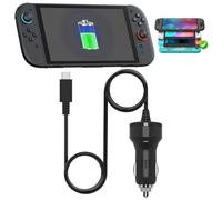 FYOUNG - Caricabatteria da auto per Nintendo Switch e Switch Lite, adattatore per caricabatterie da auto ad alta velocità per Nintendo Switch (cavo di ricarica USB Type-C da 6,5 ft)