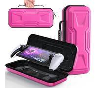 FYOUNG Custodia protettiva per Playstation Portal, rigida portatile borsa da viaggio, set completo di custodie di protezione accessori per PS5 Portal - rosa