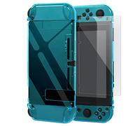 FYOUNG Dockable Cover per Nintendo Switch con Protezione Schermo, Versione Migliorata, Custodia di Protezione per Nintendo Switch Console e Joy Cons, Blu Chiaro