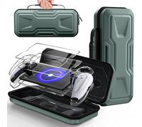 FYOUNG Set di accessori 3 in 1 per portale Playstation, custodia da trasporto e cover rigida per PC trasparente, con pellicola protettiva, custodia protettiva portatile da viaggio per lettore remoto