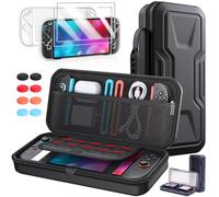 FYOUNG Set di accessori 5 in 1 per Nintendo Switch 2 (2025), resistente agli urti, custodia da viaggio rigida Eva + custodia trasparente + 2 pellicole protettive + tappi Joystick + scatola per carte