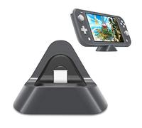 FYOUNG Stazione di Ricarica Portatile per Nintendo Switch Lite e Nintendo Switch, Caricabatterie per Switch Lite con Porta di Ingresso di Tipo C - Grigio