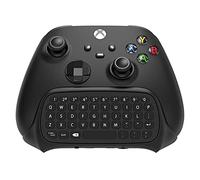 FYOUNG Tastiera wireless compatibile con controller Xbox Series X/S, chatpad da 2,4 GHz con connettore audio/auricolare, compatibile con Xbox One X/S - Nero