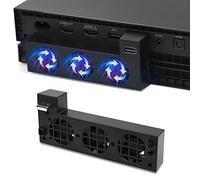 Fyoung Ventola di raffreddamento compatibile con Xbox One X, dispositivo di raffreddamento USB con controllo automatico della temperatura con 3 ventole compatibile con console di gioco Xbox One X
