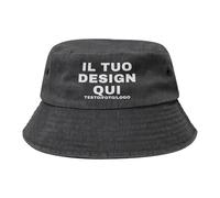 Fyralune Cappello Personalizzato Cappello Pescatore Donna e Uomo - Crea Il Tuo Design con Logo, Foto o Testo - Cappello Safari Impermeabile, Perfetto per Estate e Pesca