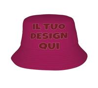 Fyralune Cappello Personalizzato Pescatore Impermeabile Personalizzabile - Crea Il Tuo Cappello con Logo, Foto o Testo - Perfetto per Viaggi e Pesca