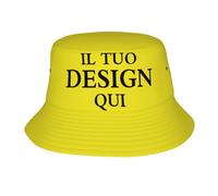 Fyralune Cappello Personalizzato Pescatore Impermeabile Personalizzabile Uomo - Aggiungi Il Tuo Logo, Testo o Foto - Idea Regalo per Outdoor e Viaggi