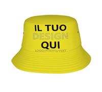 Fyralune Cappello Personalizzato Pescatore Personalizzabile Uomo e Donna - Aggiungi Il Tuo Logo, Foto o Testo - Regalo Perfetto per Pesca e Safari