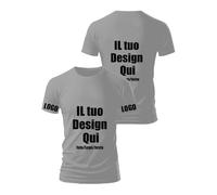 Fyralune Personalizzata per Uomo/Donna, Progettare la Propria Maglia Personalizzabile, Aggiungi Testo/Foto/Logo, Maglia Personalizzata Stampata Fronte, Retro e Maniche Magliette