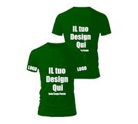 Fyralune Personalizzata per Uomo/Donna, Progettare la Propria Maglia Personalizzabile, Aggiungi Testo/Foto/Logo, Maglia Personalizzata Stampata Fronte, Retro e Maniche Magliette