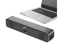 Fyrdyn Altoparlanti PC Per Desktop,Altoparlanti da Tavolo per Computer - Soundbar con Suono Forte e Bassi Profondi,per PC Auto Tablet TV Ufficio