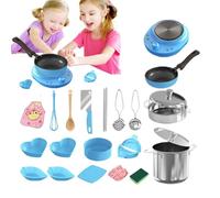 Fyrdyn Cucina Giocattolo Bambini, Cucina Gioco Simbolico, Utensili Interattivi Realistici Sicuri per Bambini Gioco di Ruolo per Playroom Motricità Fine Ragazzi Ragazze Indoor