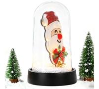 Fyrdyn Di Natale LED,Con Base Decorazione Casa Babbo Natale, Decorative Per Le Feste | Per Camera Da Soggiorno Ufficio Appartamento Bambini Adulti