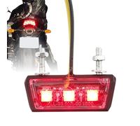 Fyrdyn Fanale Posteriore Per Moto - Fanale per Motocicli - Posteriore Antivibrante ad Alta Intensità per la Guida Notturna