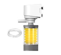 Fyrdyn Filtro per acquario | Macchina per la pulizia della circolazione 'acqua, silenzioso, potente aeratore per acquario a più stadi per acquari d'acqua e salata Reef Betta Tartaruga
