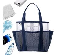 Fyrdyn Sacche A Rete Da Spiaggia Per Donna,Borsa Tote Pieghevole E Portatile | Sacca da Spiaggia,Per Estate, Vacanza, Viaggio, Campeggio, Imbarcazione, Picnic, Pubblico, Piscina