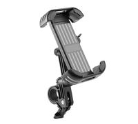 Fyrdyn Supporto Per Telefono Moto - Clip Regolabile per Scooter,Fascetta Regolabile Antiscivolo Girevole Antiruggine per Manubrio Guida in Città Ciclismo