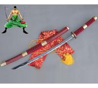 Fyrescosplay Katana Zoro Sandai Kitetsu terza generazione del demone penetrante Zoro Sword Spada One Piece 102cm metallo