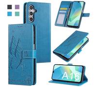 Fyriswho Cover per Samsung Galaxy A16 5G / 4G, Premium Pelle Flip Libro Portafoglio Custodia con Supporto Funzione Magnetico Folio Protettiva Cover Samsung Galaxy A16 5G / 4G (6.7") - Azzurro/Blu