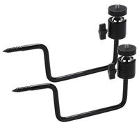 FYRTA Staffe di Montaggio a Vite per Fotocamera Fauna Selvatica con Vite da 1/4", Girevole a 360° Ball Head Supporto di Montaggio per Pannello Solare su Fototrappola,2pcs,Holder
