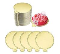 FYSL 100 Pezzi Mini Cake Boards 90cm Cupcake Dessert Display Vassoio, Sottotorta Tondo Torta Kit di Strumenti Decorativi per Mousse,Cupcake,Dessert