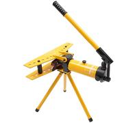Fyssnn 10T Curvatrice idraulica manuale con 6 matrici fino a 90° di piegatura | Curvatrice per tubi in acciaio, tubo di ferro, tubo di rame, tubo dell'acqua