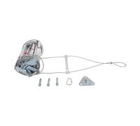 Fyssnn Scala di salvataggio, 5 m, 10 m, 15 m, ignifuga, per balcone, portatile, difficile infiammabile con moschettone, portata fino a 200 kg (10 m)