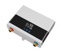 Fyssnn Scaldacqua elettrico istantaneo da 220 V, 6000 W, con telecomando e touch screen a LED, protezione dall'acqua, IPX4, scaldabagno per bagno, cucina, giardino, roulotte, montaggio a parete