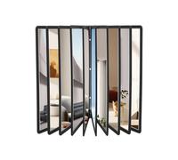 Fyssnn Sistema magnetico da parete con 10 lavagne a vista A4 e 20 pagine di capacità - Porta documenti trasparente per ufficio, ristoranti, mostre (nero)