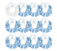 FYSUIMU Last Toast On The Coast, elastici per capelli in velluto blu e bianco, per matrimoni, damigelle d'onore, proposte di matrimonio, accessori per feste, set da 12