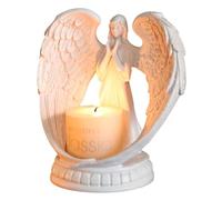FYting Porta Candele Natalizie,Candelabro,Ornamenti per Candelieri dei Desideri Della Ragazza, per Centrotavola Natalizio, Compleanni, Commemorazioni e Regali per la Festa Della Mamma (Bianco)