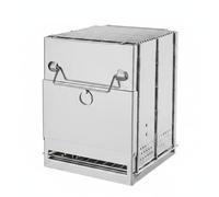 FytStycale 1 Fornello da Campeggio Pieghevole Portatile Griglia a Bricchette Braciere da Cucina Outdoor Acciaio Inossidabile Stabilità Strutturale Adatto a, Media