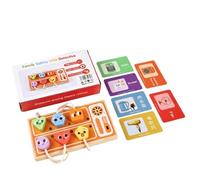 FytStycale 1 Gioco Presa Bambini Puzzle Tavola Ricerca Legno Educativa Forme Colorate Incastro Carte Interattive Coinvolgimento Creativo Adatto a Bambini Piccoli Insegnanti Casa