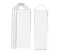 FytStycale 10 Bustine Trasparenti per Diplomi, Protezioni per Etichette E per Presentazioni di Laurea, Parte Superiore Triangolare 20x5.8 Cm