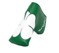 FytStycale 10 Pezzi Copri Mazza da Golf a Semi Cerchio Anti-Macchia Copri Ferro da Golf in PU Antiurto Accessorio Sportivo, Verde, Copritesta Per Putter Ad Angolo Retto Con Grande Quadrifoglio