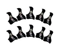FytStycale 10 Pieces Battipenna Sound Hole Chitarra Autoadesivo Copri Chitarra Sottile e Flessibile Accessorio Musicale per durante il Suono, Argento, Drago