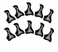 FytStycale 10 Pieces Battipenna Sound Hole Chitarra Autoadesivo Copri Chitarra Sottile e Flessibile Accessorio Musicale per durante il Suono, Argento, Fenice