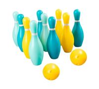 FytStycale 12 Pezzi Bowling per Bambini Birilli Gioco Manuale Set attività Ricreativa Sviluppo Abilità Palline Leggere Trasportabili Materiale Pp Adatto per