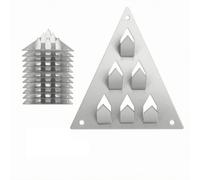 FytStycale 12 Pezzi Clip per Pannello Acustico | Instzione Rapida a Spinta, Triangolare per Pannelli, Compatibile, Ferramenta, Ufficio, Tecnici Del Suono