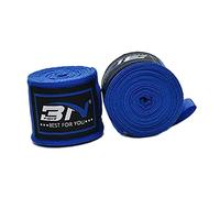 FytStycale 2 Pezzi Bendaggi Fasce Mani Avvolgimenti Polso Nylon Elastico Lavabile Riutilizzabile per Uomo Donna Adulti Adatti a Sport Combattimento, Blu